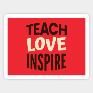 Colorado Teacher Teach Love Inspire Sticker